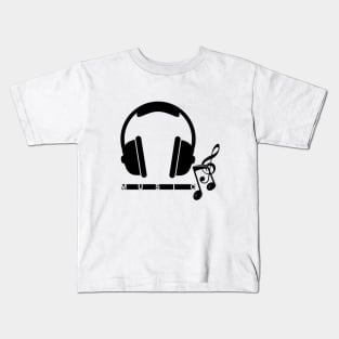 Listening to music Kids T-Shirt